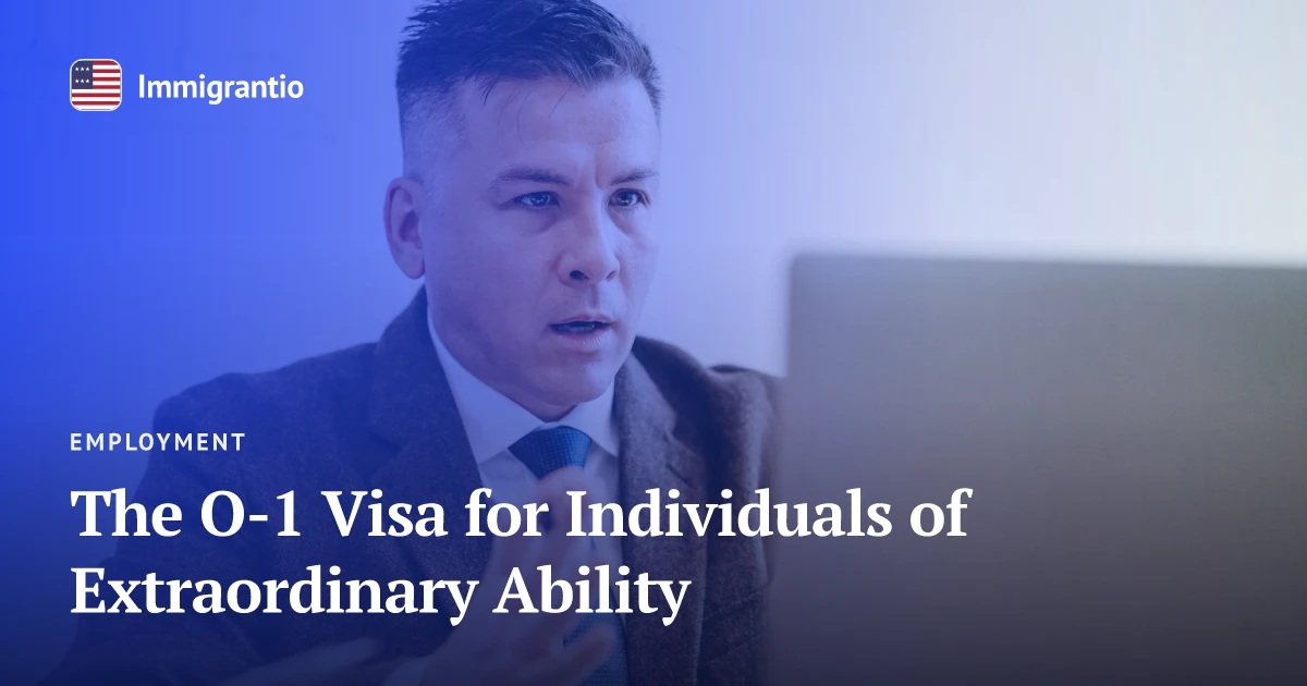 A professional at work — O-1 extraordinary ability visa