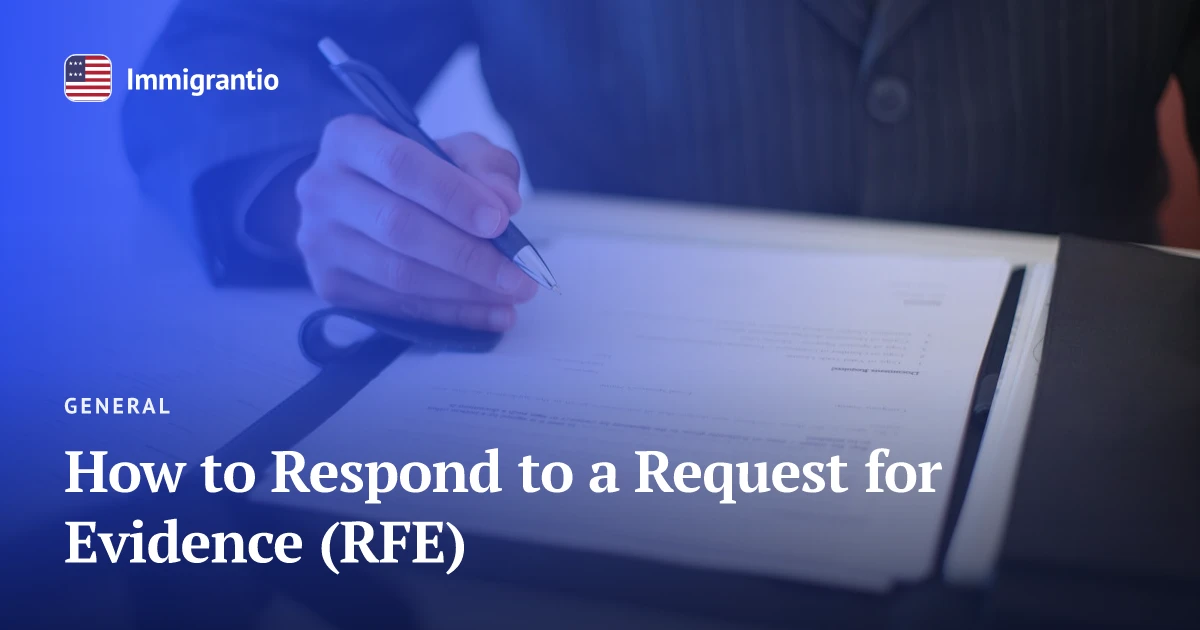 Signing a document — responding to a USCIS Request for Evidence